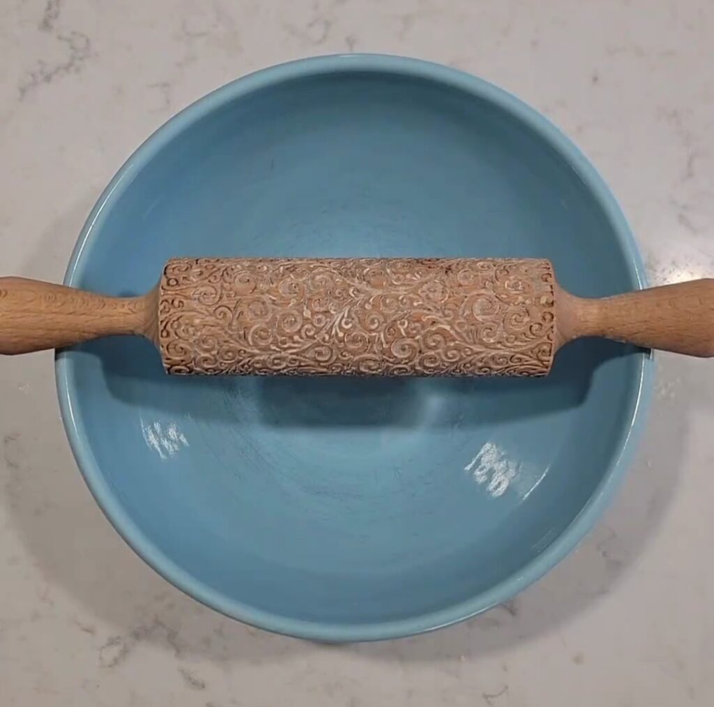 How to Prepare Your Embossing Rolling Pin - Tina Zaccardi Bakes